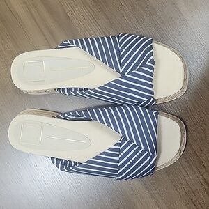 Dolce Vita Giza Knotted Platform square toe Slides-Size 8